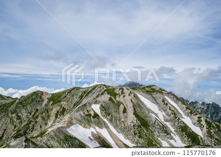 Mt. Betsuyama as seen from Mt. Masago, Tateyama Town, Toyama Prefecture 115770176
