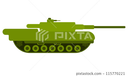 battle tank in simple design weapon of war vector 115770221