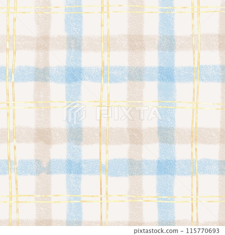 Gold Brown Blue Plaid Hand Drawn Background Gold Brown Blue Plaid Hand Drawn Background 115770693