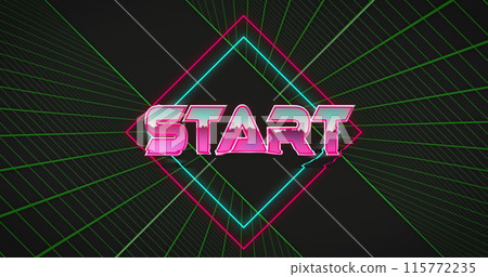 Image of start text over two green grids Image of start text over two green grids 115772235