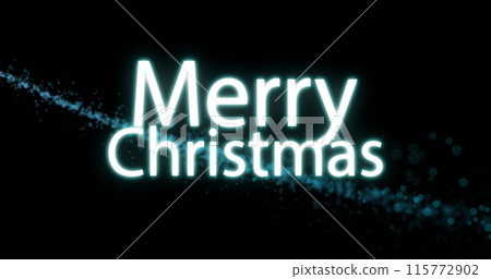 Image of merry christmas text and light trail on black background Image of merry christmas text and light trail on black background 115772902