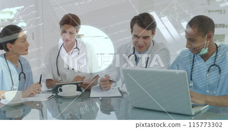 Image of statistics over medical staff Image of statistics over medical staff 115773302
