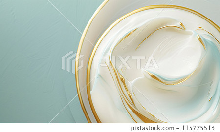 Skincare, cosmetics and beauty product texture abstract background, hygiene cream, gel or lotion, scrub mask sample and spa soap skin body care 115775513