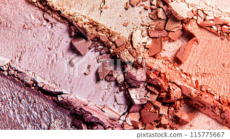 Beauty product and cosmetics texture, makeup products as abstract luxury cosmetic background art 115775667