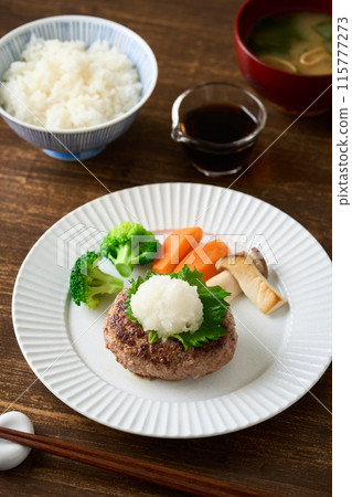 Japanese style hamburger Japanese style hamburger 115777273