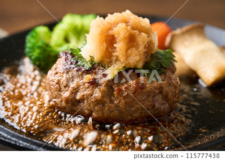 Japanese style hamburger 115777438