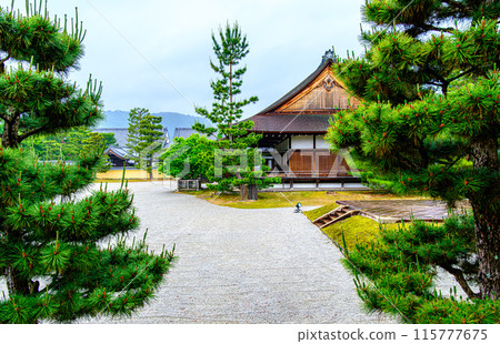 京都大覺寺的白沙花園 京都大覺寺的白沙花園 115777675