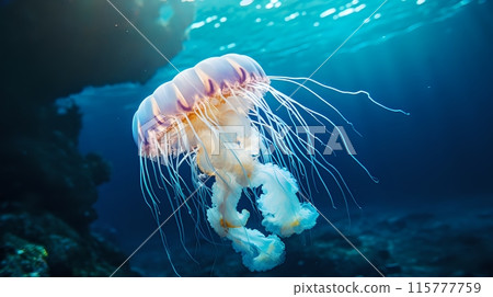Stunning Jellyfish Spotted in Oceans Depths 115777759