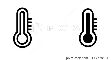 Illustration Vector graphic of thermometer icon 115778581