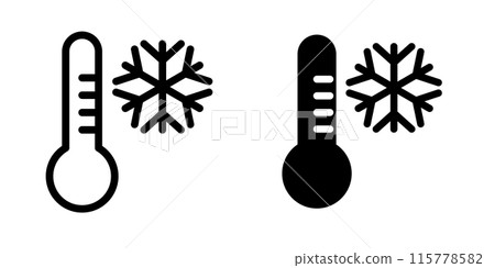 Illustration Vector graphic of thermometer icon Illustration Vector graphic of thermometer icon 115778582