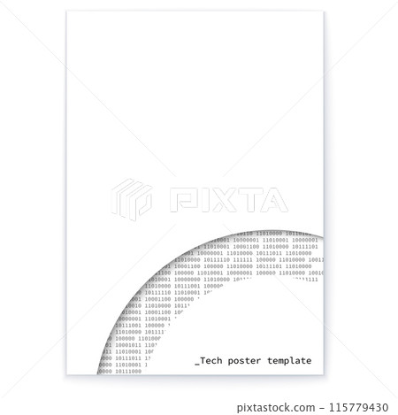 Abstract Binary Code. Minimalist Tech Poster. Digital Aesthetics. Abstract Binary Code. Minimalist Tech Poster. Digital Aesthetics. 115779430