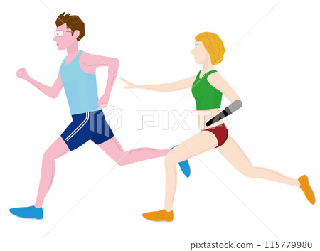 This is an illustration of the universal relay in para-athletics. 115779980