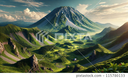 Mountains and valleys 115780133