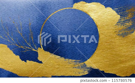 Japanese style image background material (AI generated material) 115780576