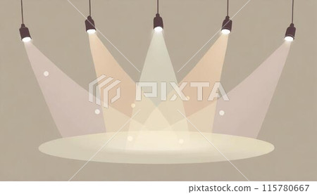 Spotlight, stage background illustration (AI generated material) 115780667