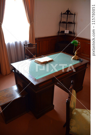 宏偉的明治西式建築「舊函館區公會堂」的內部景觀 115780851