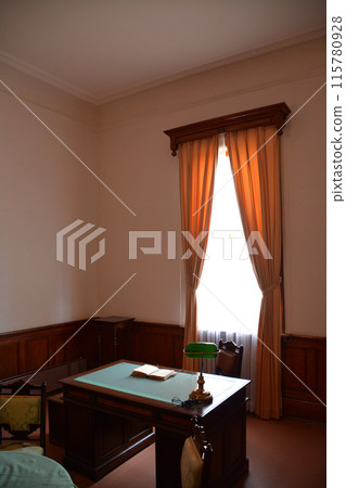 Interior of the stately Western-style building from the Meiji period, the Former Hakodate Ward Public Hall 115780928