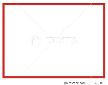 簡單的方框(紅色) 簡單的方框(紅色) 115781018
