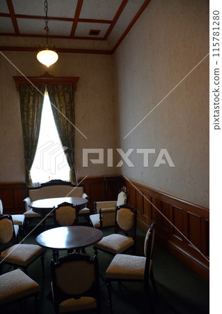 宏偉的明治西式建築「舊函館區公會堂」的內部景觀 115781280