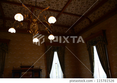 Interior of the stately Western-style building from the Meiji period, the Former Hakodate Ward Public Hall Interior of the stately Western-style building from the Meiji period, the Former Hakodate Ward Public Hall 115781526