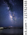 The Milky Way seen from the coast 115782488