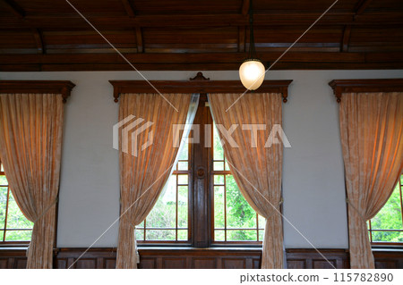 宏偉的明治西式建築「舊函館區公會堂」的內部景觀 115782890