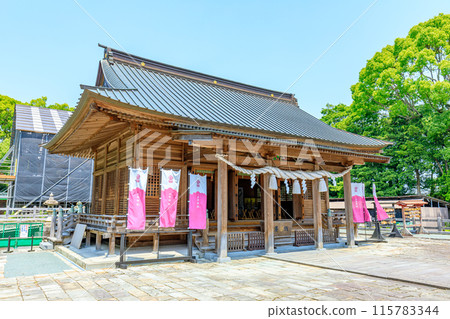 初夏的福岡縣柳川市三柱神社 初夏的福岡縣柳川市三柱神社 115783344