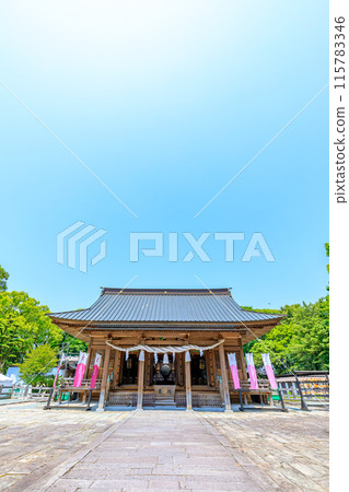 Mitsuhashira Shrine in early summer, Yanagawa City, Fukuoka Prefecture Mitsuhashira Shrine in early summer, Yanagawa City, Fukuoka Prefecture 115783346