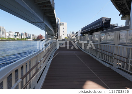 Tatekawa Water Gate Terrace Link Bridge May 2024 115783836