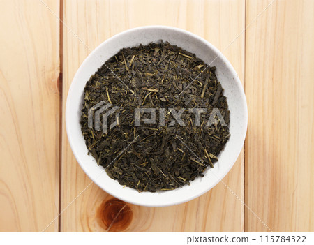 Green tea tea leaves Green tea tea leaves 115784322
