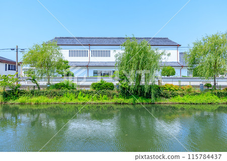 Early summer scenery of Yanagawa, Yanagawa Canal, Yanagawa City, Fukuoka Prefecture Early summer scenery of Yanagawa, Yanagawa Canal, Yanagawa City, Fukuoka Prefecture 115784437