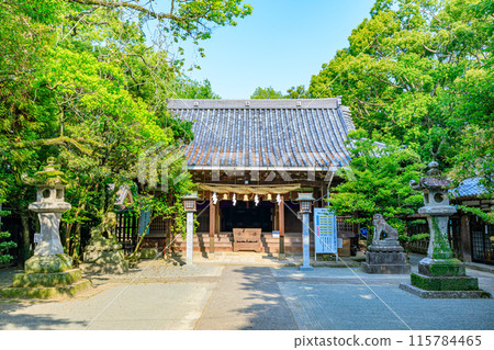 Hiyoshi Shrine in early summer, Yanagawa City, Fukuoka Prefecture 115784465