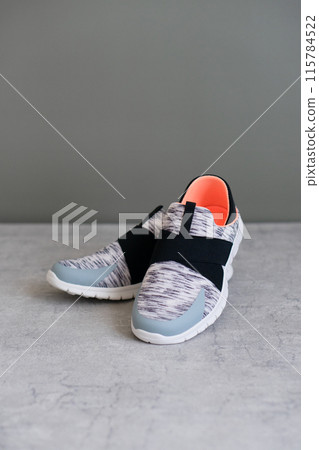 Stylish sneakers and running shoes Stylish sneakers and running shoes 115784522