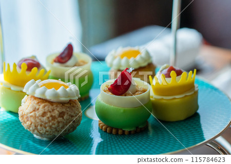Luxury hotel afternoon tea Luxury hotel afternoon tea 115784623