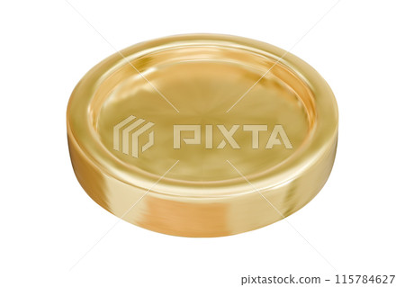 Realistic Golden coin. Isolated gold money. Realistic Golden coin. Isolated gold money. 115784627