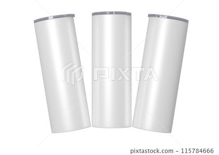 Skinny 20 oz tumbler for sublimation. 3d rendering Skinny 20 oz tumbler for sublimation. 3d rendering 115784666