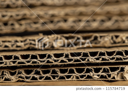 old corrugated cardboard for storage and transportation old corrugated cardboard for storage and transportation 115784719