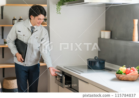 建築公司、設備公司、改造商以及展示烤魚架和 IH 炊具的商人 115784837