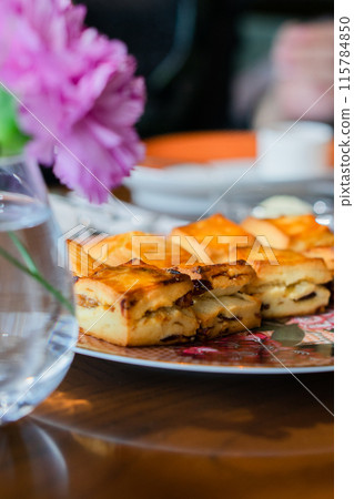 Luxury hotel afternoon tea Luxury hotel afternoon tea 115784850