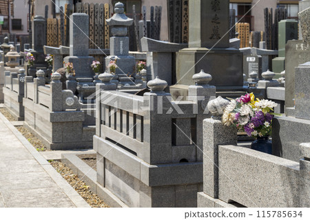 Buddha flowers offered to the grave Buddha flowers offered to the grave 115785634
