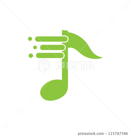 Music note logo icon Music note logo icon 115787396