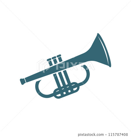 Saxophone logo icon Saxophone logo icon 115787408