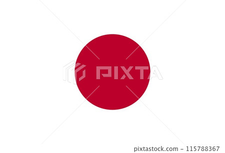 Japan flag illustration vector design Japan flag illustration vector design 115788367
