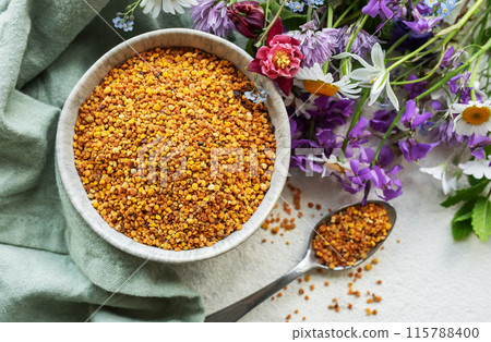Healthy bee pollen grains 115788400