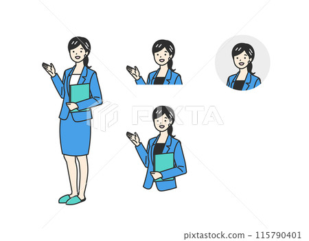 一位女士提供有關房間和保險的信息 一位女士提供有關房間和保險的信息 115790401