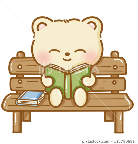 Hand drawn illustration kawaii bear back to school Doodle cute anima Hand drawn illustration kawaii bear back to school Doodle cute anima 115790691
