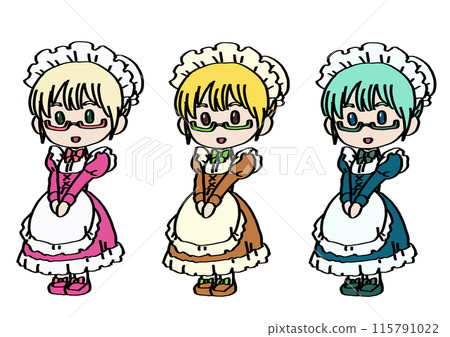 簡單插畫_女僕套裝a2 115791022