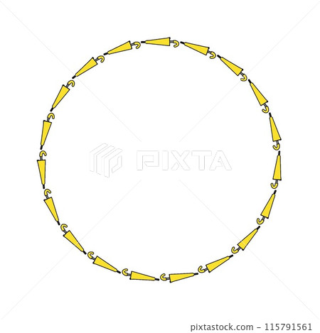 Umbrella decorative frame illustration Umbrella decorative frame illustration 115791561