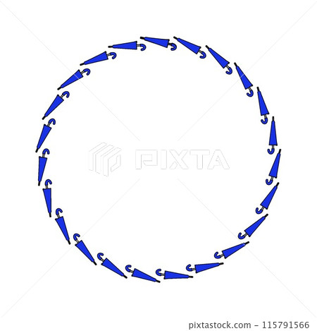 Umbrella decorative frame illustration Umbrella decorative frame illustration 115791566