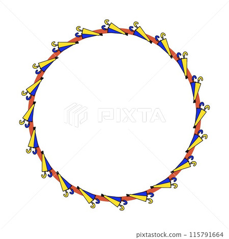 Umbrella decorative frame illustration Umbrella decorative frame illustration 115791664